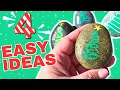 4 QUICK EASY Christmas Tree Rock Painting Ideas