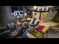 -8℃ 전기승합차 동계캠핑준비🚐 / PV5 차박 / 강원네이처로드