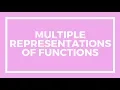 Chapter 8 Lesson 4 - Multiple Representations of Functions