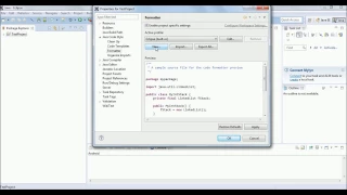 How to format java code In Eclipse