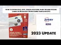How to download edit create and print Avery Round Sticker Labels in Microsoft Word Using Template