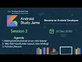 Android Study Jam Session 2 Kotlin