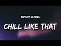 Chill Like That &  Sunday Scaries x PiCKUPLiNES#shorts