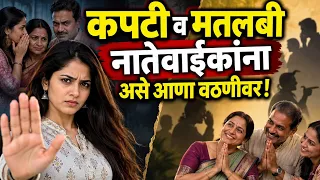 कपटी व मतलबी नातेवाईकांना असे आणा वठणीवर! कपटी व मतलबी नातेवाईकांची 8 लक्षणे.. या लोकांशी असे वागा