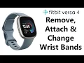 How To Remove Attach and Change Wrist Bands On Fitbit Versa 4