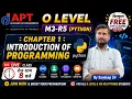O Level M3-R5 Python Class 1 Introduction to Python Installation Python Setup By Sandeep Sir