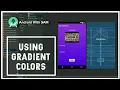 Using Gradient Colors - Android Studio latest version