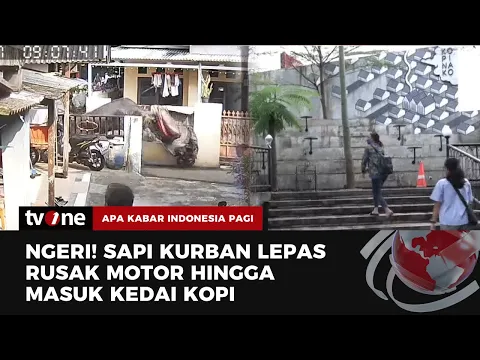 Dua Sepeda Motor Milik Warga Rusak Usai Diseruduk Sapi Kurban