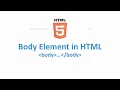 Body Element in HTML