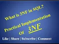 Third Normal Form in dbms with examples in Hindi Normalization