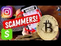 Warning Hacked Instagram Accounts Scam Bitcoin Cash App