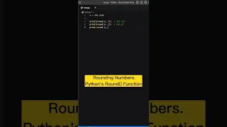 Rounding Numbers - Python s Round Function