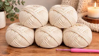 El PUNTO de Crochet más FACILÍSIMO que vas a tejer! Para tu próxima manta o bufanda