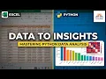 Python Data Analysis with Excel Dataset Data Visualization Regression Tutorial Rising Bihar