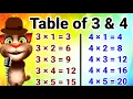 Download Lagu Table of 3 and 4 | 3 aur 4 ka Table | 3 ka Table 4 ka Table |  Pahada 3 aur 4 #tableof3and4