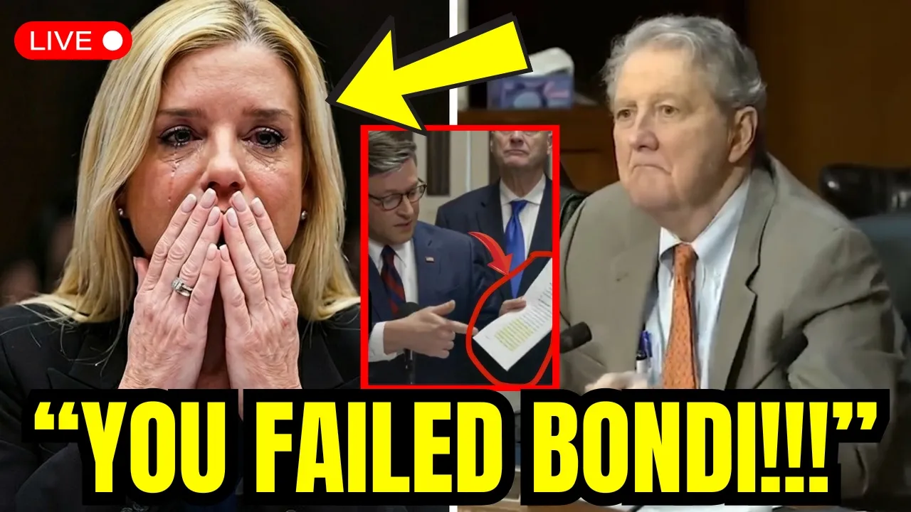 ROOM GOES COLD!! Sen. Kennedy Reveals Epstein BLACKMAIL FILES—Bondi SHRIEKS as Truth Comes Out!