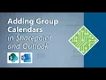 Microsoft Sharepoint Adding a Group Calendar to Outlook