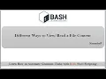 Bash Shell Scripting Different Ways to a file content -2