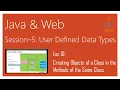 Creating Objects of a Class in the Methods of the Same Class Java