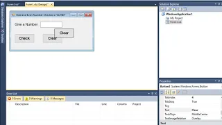 Odd and Even Number Checker in Visual Basic NET