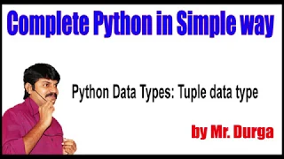 Fundamental Data Types Python Data Types Tuple data type