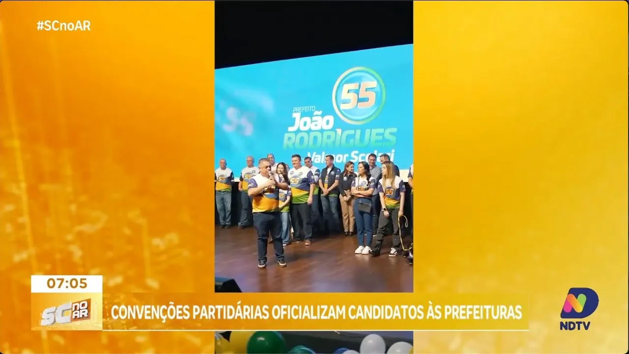 Convenções partidárias oficializam candidatos às prefeituras de SC