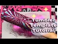 How to design your own tumbler template using procreate