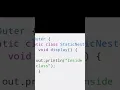 CS3391 UNIT 2 Static nested class in java