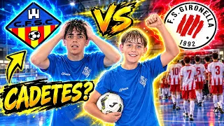 Juego CONTRA CADETES 😱 y soy ALEVÍN 😅 en mi PRIMER PARTIDO de FÚTBOL SALA ⚽