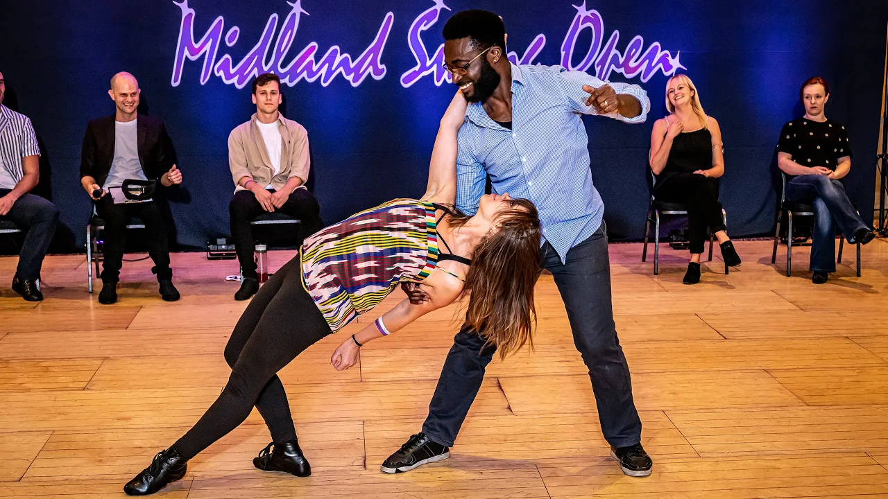 Ekow Oduro & Kristine Krosi - 3rd place Advanced Jack&Jill - Midland Swing Open 2021