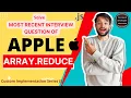 Number 1 question to solve before Apple s interview - Array reduce JS Custom Implementation Ep-5