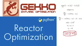 Reaction Optimization with GEKKO