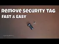 How To Remove A Clothing Security Tag Fast Easy