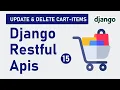 Update and Delete CartItems Django Rest Framework Build an Ecommerce Restful API - pt 15