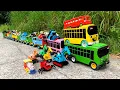 Download Lagu WADIDAW !! Mobil Truk Tronton Panjang Bongkar Mainan Mobil Mobilan Truk Molen, Truk Mixer, Excavator