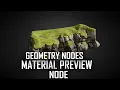 how to geometry nodes data as materials in blender