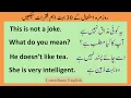 English 30 Very Important Sentences for Beginners with Urdu Translation English with Saba