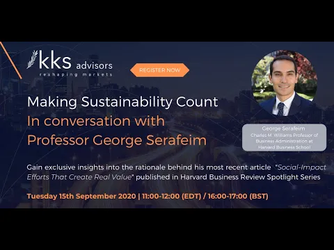 George Serafeim - ESG Strategy Expert - Stern Strategy Group