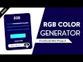 How to Make RGB Color Generator in JavaScript JavaScript Mini Project