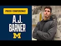 AJ Barner On Zak Zinter Injury TD On Next Play His Future With Michigan Football