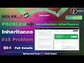 Problem Introduction Inheritance in C HackerRank problem solving Tasin Coder