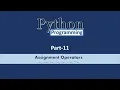 Assignment Operator Python Part 11 Learn CSE Malayalam