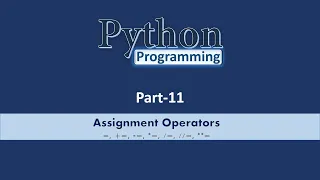 Assignment Operator Python Part 11 Learn CSE Malayalam