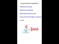 Reverse a String Reverse a Number Most important Java Interview Questions