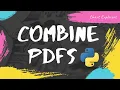 Append Merge PDFs Python