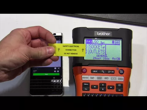 Download MP3 Brother E550W Electrician's label printer