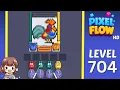 Pixel Flow Level 704 Solution Walkthrough