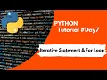 Python Tutorial Day7 Iterative statement for loop Python for beginners Code With Subbu