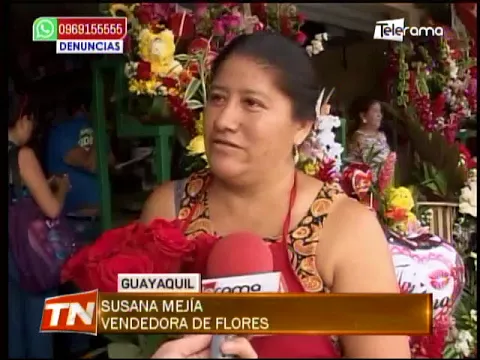 Intenso comercio de flores por San Valentín
