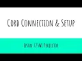 Epson 725Wi Cord Connection and Setup